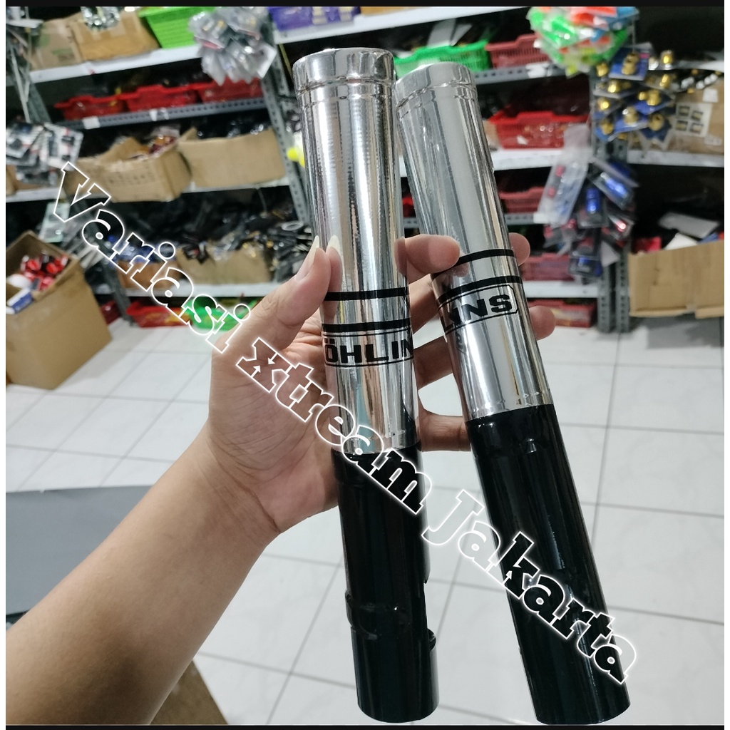 Promo 1Set chrome jaluAS +Cover Shock depan cover bottom depan matic Honda Vario Scoopy Beat Genio