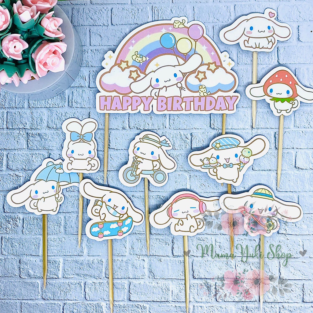 Topper Cake Hiasan Kue Ulang Tahun Anak CINNAMOROLL