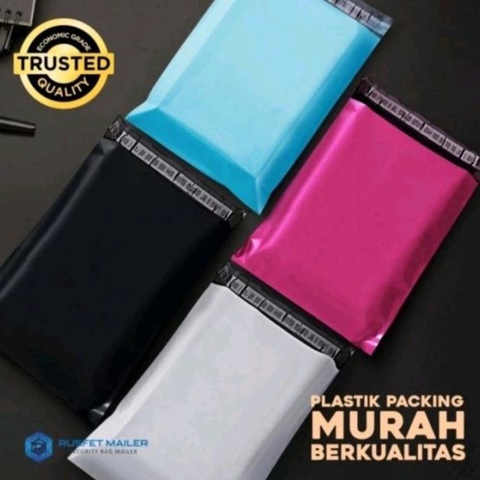 

+++++] Amplop Polymailer Ekonomis RUSFET Mix color - Plastik Polymailer
