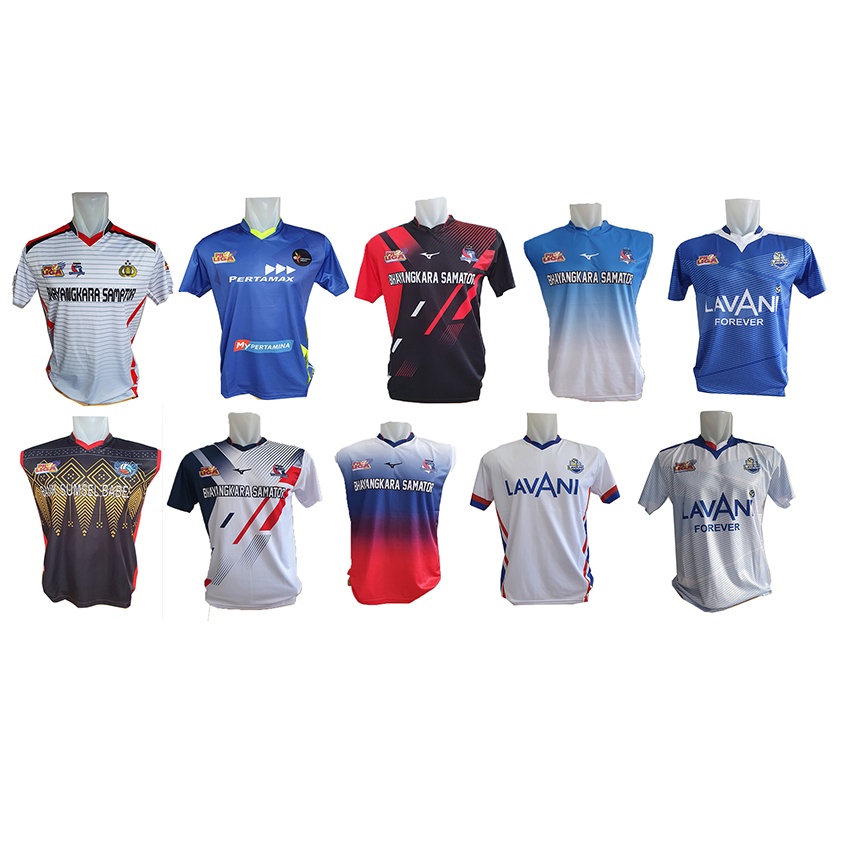 BISA COD baju kaos atasan jersey proliga full printing/ kaos olahraga pria, baju bola voli/ jersey v