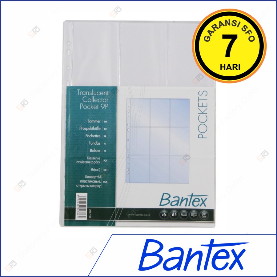 

Transparent Collector Pocket 9P A4 Bantex isi 5 - 2157 - Album Foto Polaroid Photocard - SFO Semarang Official