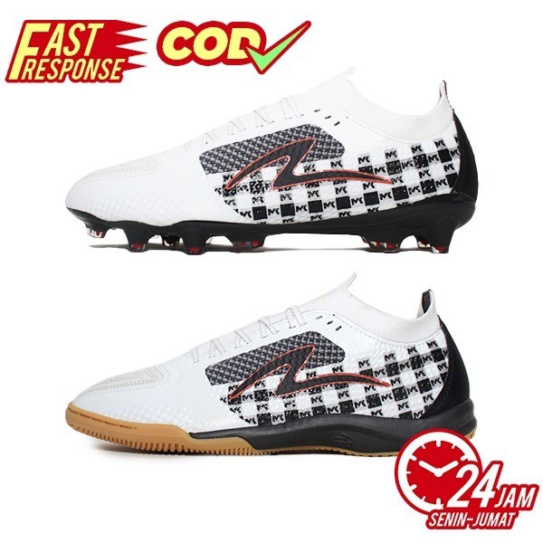 {MentariStore} SPECS BARRICADA S TEAM KLOK FG MK WHITE JET BLACK MANDARIN RED FG  IN - IN 41 Limited