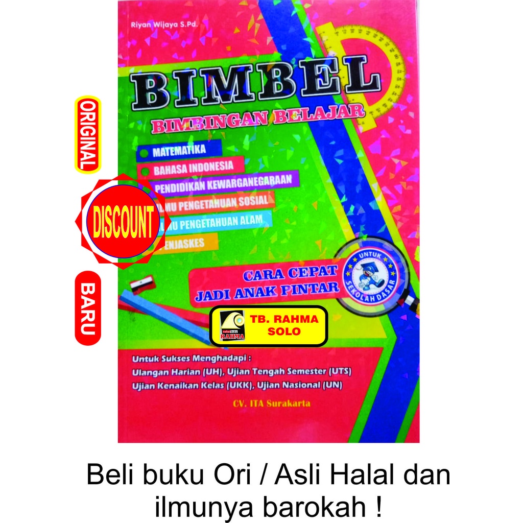 BIMBEL Bimbingan Belajar Cara Cepat Jadi Anak Pintar Untuk SD Sekolah Dasar Matematika Bahasa Indone