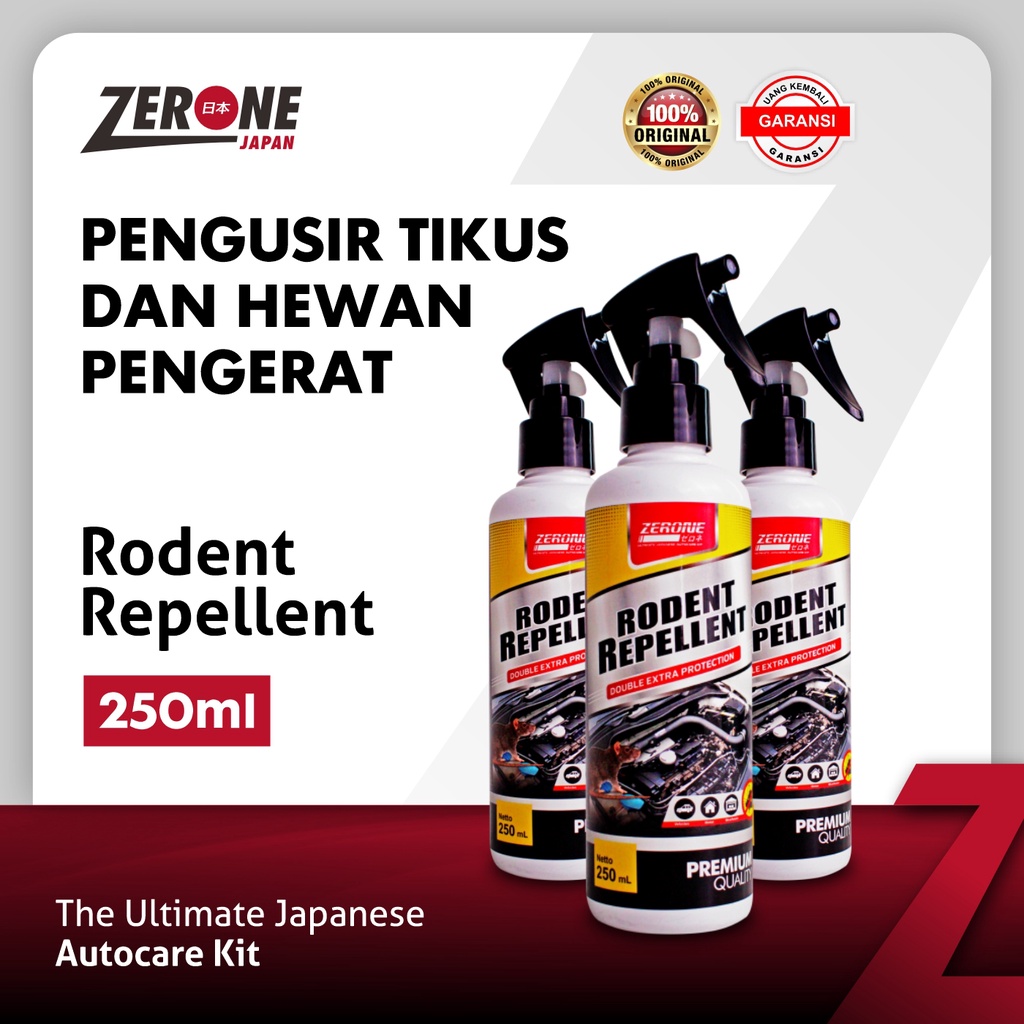 Rodent Repelent Zerone Pengusir Tikus Beli 2 Gratis 1 Pembasmi Tikus Pengerat Pada Kap Mesin Mobil