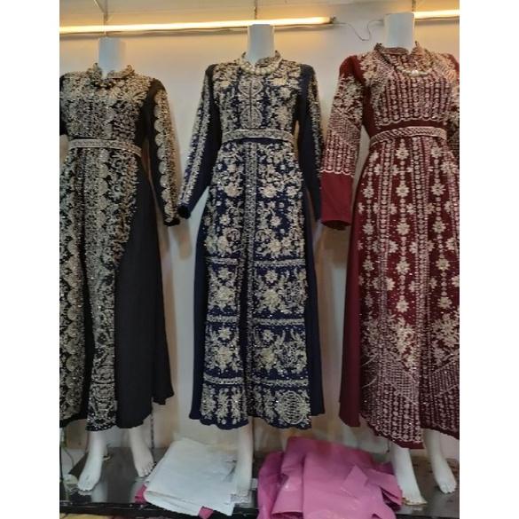 ORIGINAL Gamis Sultan India Full Payet Bordir Mewah Murah untuk lebaran 2022 Murah