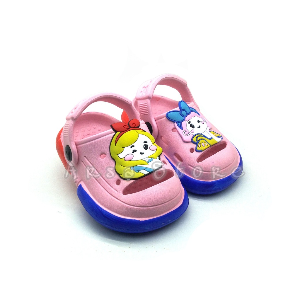 Sendal Baim Lucu Anak Perempuan Umur 1 - 6 Tahun Terbaru / Sandal Anak Cewek Tali Belakang Karakter Princess Disney