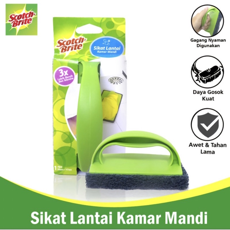 Scotch brite 3M Sikat lantai pad kamar mandi ID-40