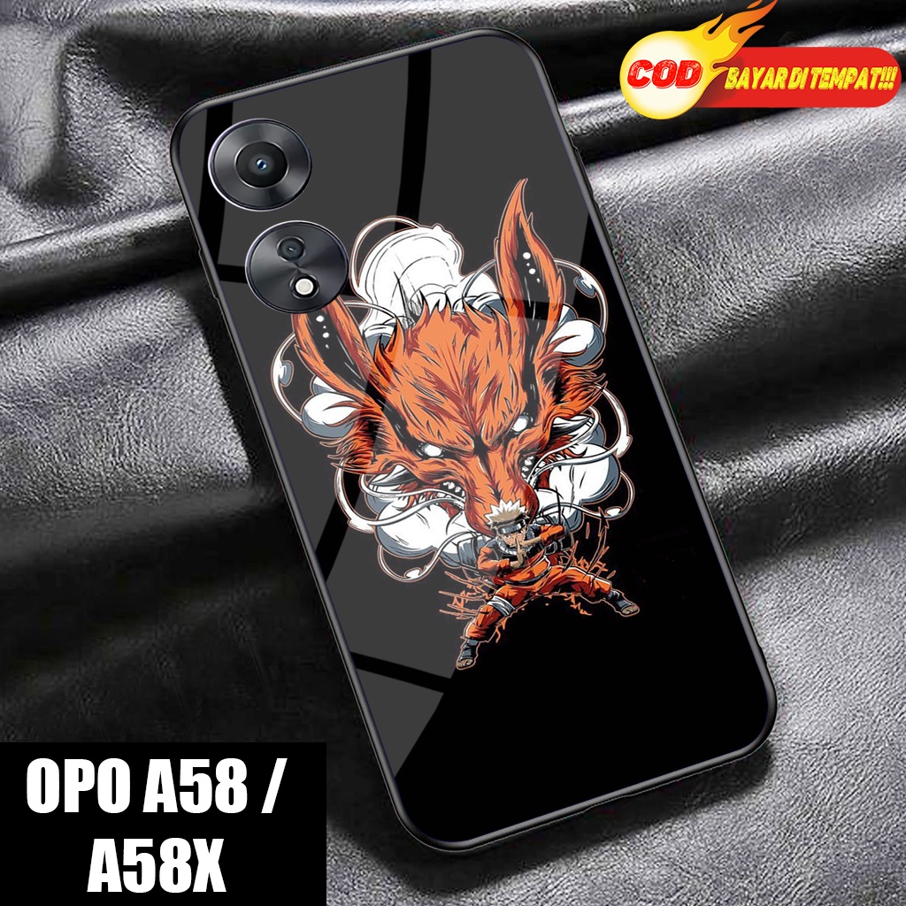Case Glosy OPPO A58 5G - NRTO -Hardcase Glossy 2D -OPPO A58X- Silikon OPO A78 -Softcase OPO A95- Kes