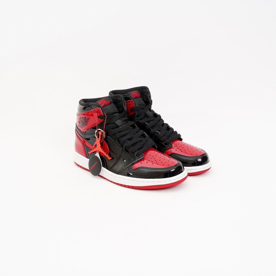Nike Air Jordan 1 Retro High GS Patent Bred Banned 2021 Original