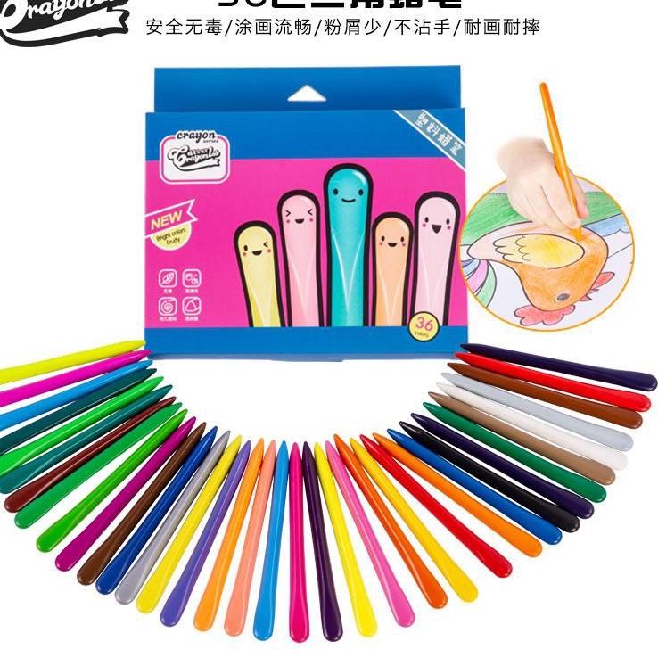 

Gebyar promo Crayon lab Anti kotor tangan Non Toxic ergonomis Warna cerah bentuk segitiga 36 Warna