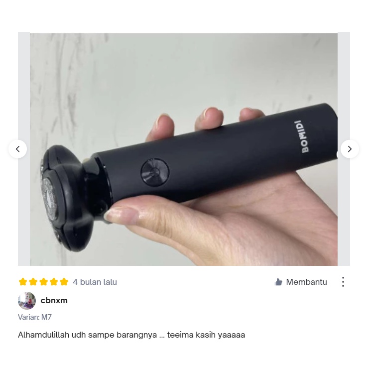 BOMIDI M7 Alat Cukur Rambut Kumis Jenggot Shaver Electric Elektrik