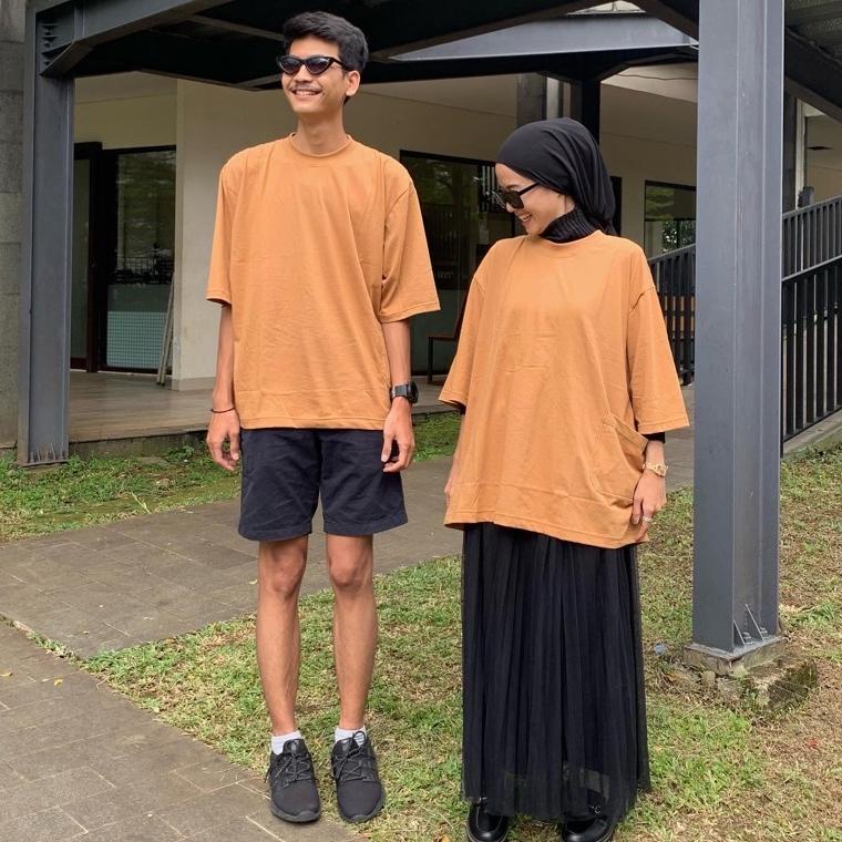MURAH Kaos Oversize Pocket Tee Katun 24s Polos Side Pocket