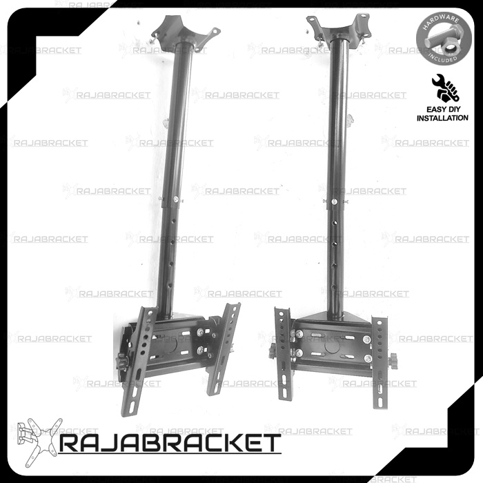 Braket Breket Bracket TV Gantung Plafon 17 22 24 27  32 40 42 43 inch Adjustable 1 Meter