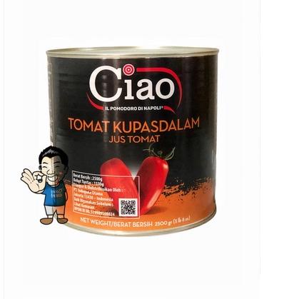 

♦ Ciao Tomat Kupas dalam Jus Tomat- Peeled Tomatoes 2550g ❇