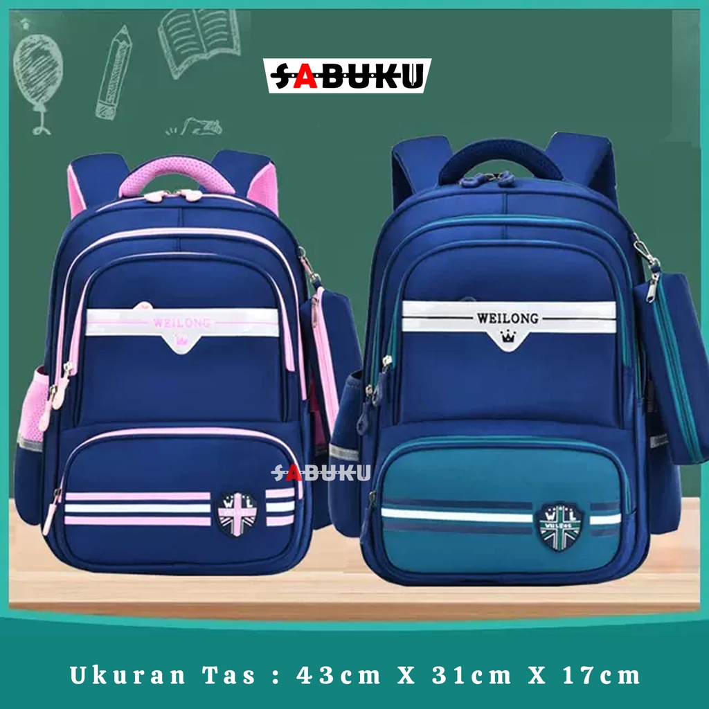 Tas Rasnel Sekolah Anak Perempuan Dan Laki-laki Unisex  Sekolah TK PAUD SD Tas Laptop Backpack - 287