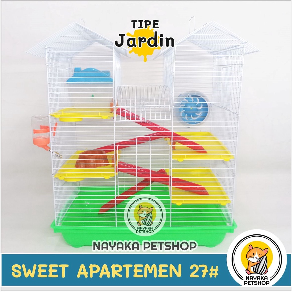 Sweet 27# Apartemen Kandang Hamster Besar Tingkat 3 Lantai Murah