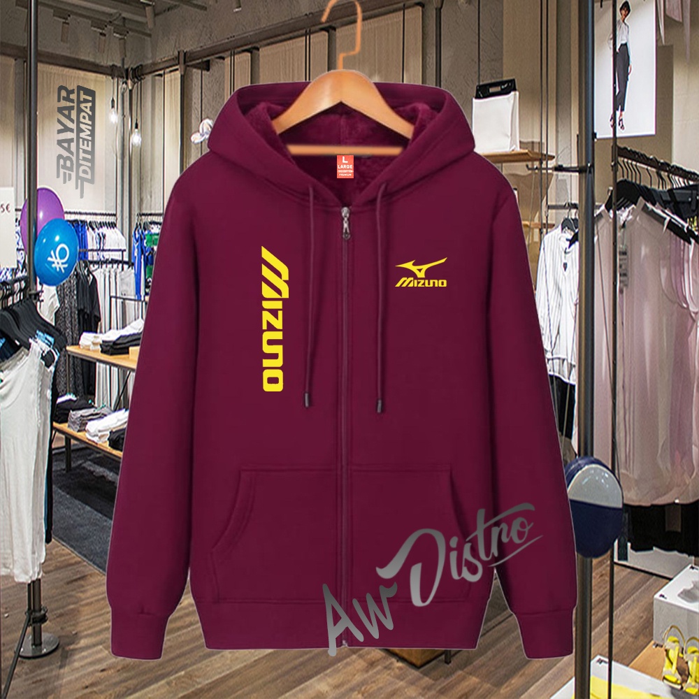 COD Jaket Distro Mzn KirKa Text Kuning Premium Quality Sweater Tulisan Jaket Kata-Kata Hoodie Sablon