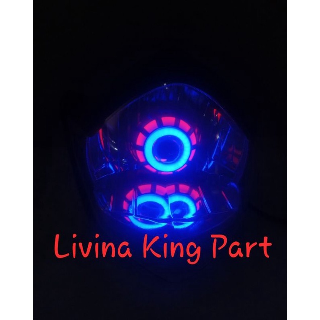 Kedok Batok Kepala Lampu Depan Vixion Old Plus Proji