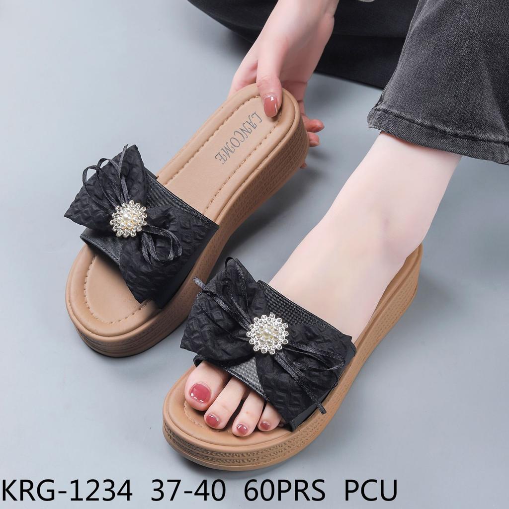 Sandal Wedges Wanita Import Diamond Tape Winola Collection WNL 1234