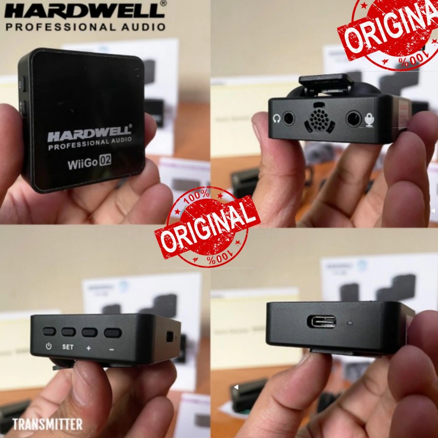 Mic Wireless HP Camera Vlog HARDWELL WIGO02 WIGO-02 Mic Youtubers