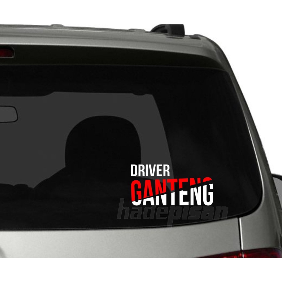 Stiker Mobil Cutting Sticker Bodi Kaca keren Supir Driver Ganteng unik keren LARIS