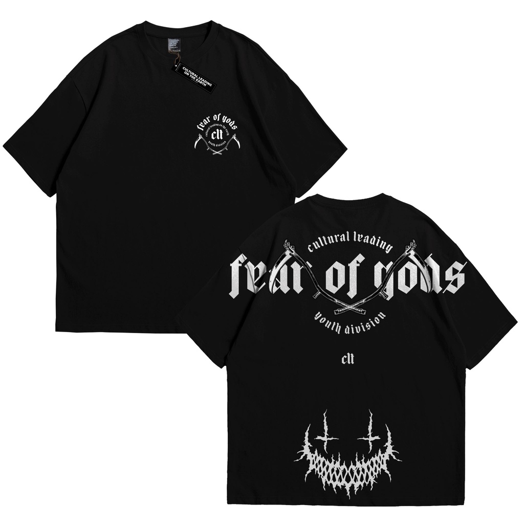 kaos pria original 100% Kaos Oversize Pria Wanita Unisex 24S - Fear Of God