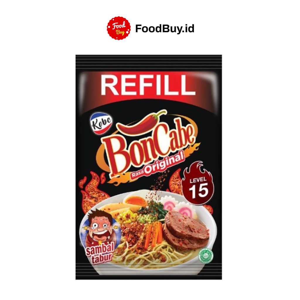 

Kobe Bon Cabe Refill Rasa Original Sambal Tabur Level 15 40 gr