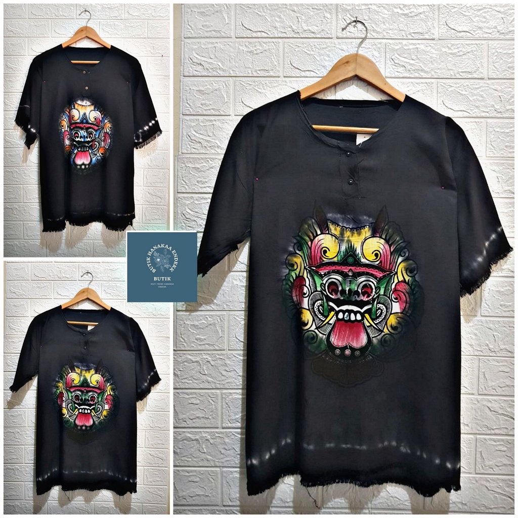 Baju Barong Bali Hitam Polos Pria/Wanita (Unisex)