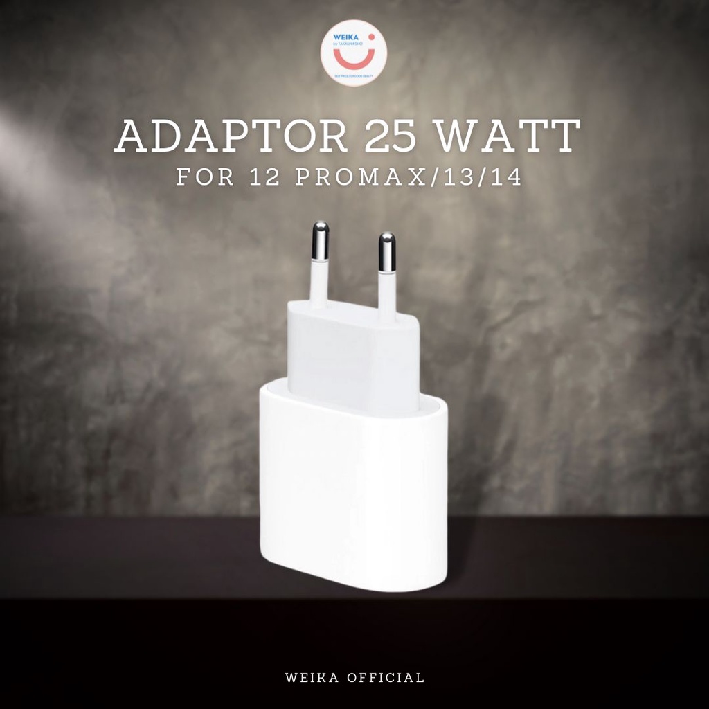 Adaptor 25 Watt USB C for 12 ProMax/13/14 Series