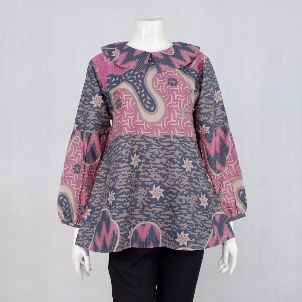 Nayaka Blus Najwa Colour | Atasan Batik Wanita Model Simpel