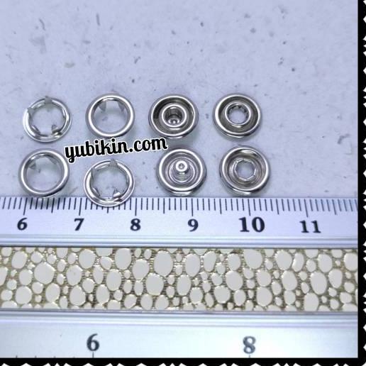 ♛ 1 Gross Kancing Snap Besi 9mm Anti Karat Kode 220 Kancing Jepret untuk Baju Bayi ♞