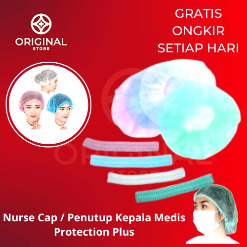 Nurse Cap / Topi Perawat / Penutup Kepala isi 100 pcs - ONEMED