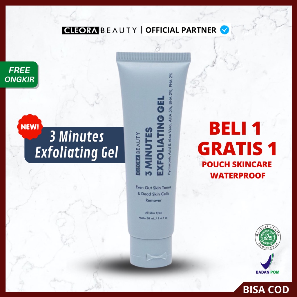 [ Ready Stock ] Cleora Beauty 3 Minutes Exfoliating Gel | Cleora Beuty Eksfoliasi Gel Original BPOM