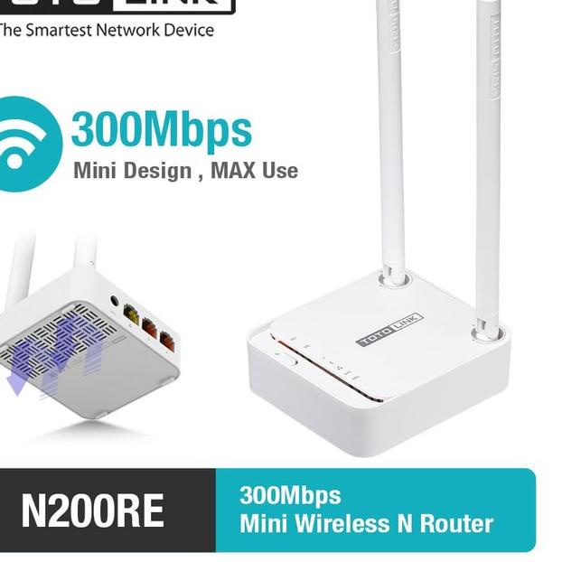 ➥ Router Totolink N200RE - Router Wireless N Mini 300Mbps Totolink ○