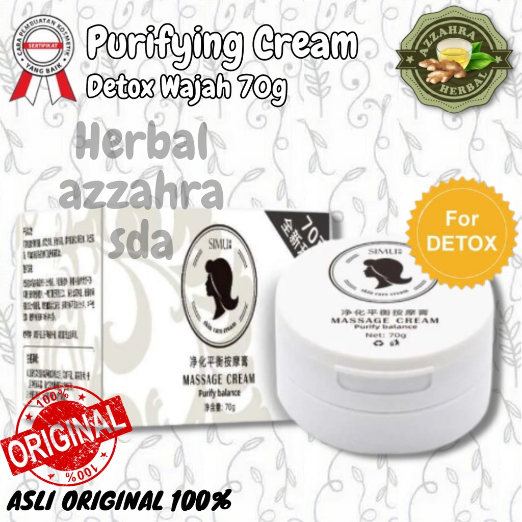 Krim Alat Detox Krim Detox Cream / By Susan Beauty Lamars SYB / Purify Balance Face Massage Whiteninng Cream Detox Wajah