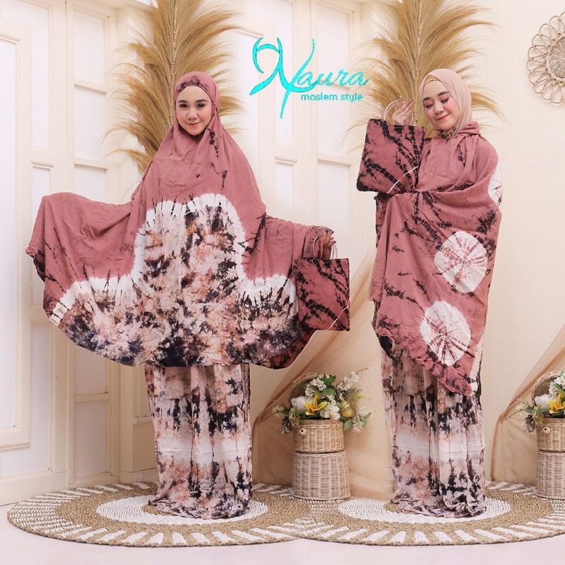 ummah l Rukuh 2in1 l Mukena Potongan Batik Cap Malaman Warna Motif Exlusiv Terbaru Free Tas Mukena