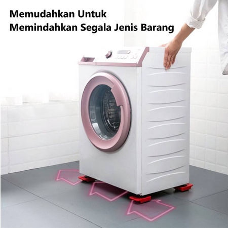 ONLYONE12 Roda Alat Bantu Pemindah Peralatan Rumah Tangga / Alat Roda Pembantu Pemindah Furniture / Alat Bantu Roda Serbaguna / Alat Pemindah Barang Praktis