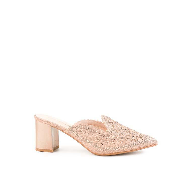 Sepatu Heels Andre Valentino Original Rubber outsole Hak Party Simpel Asli 100% Ladies Shoes 06156Za