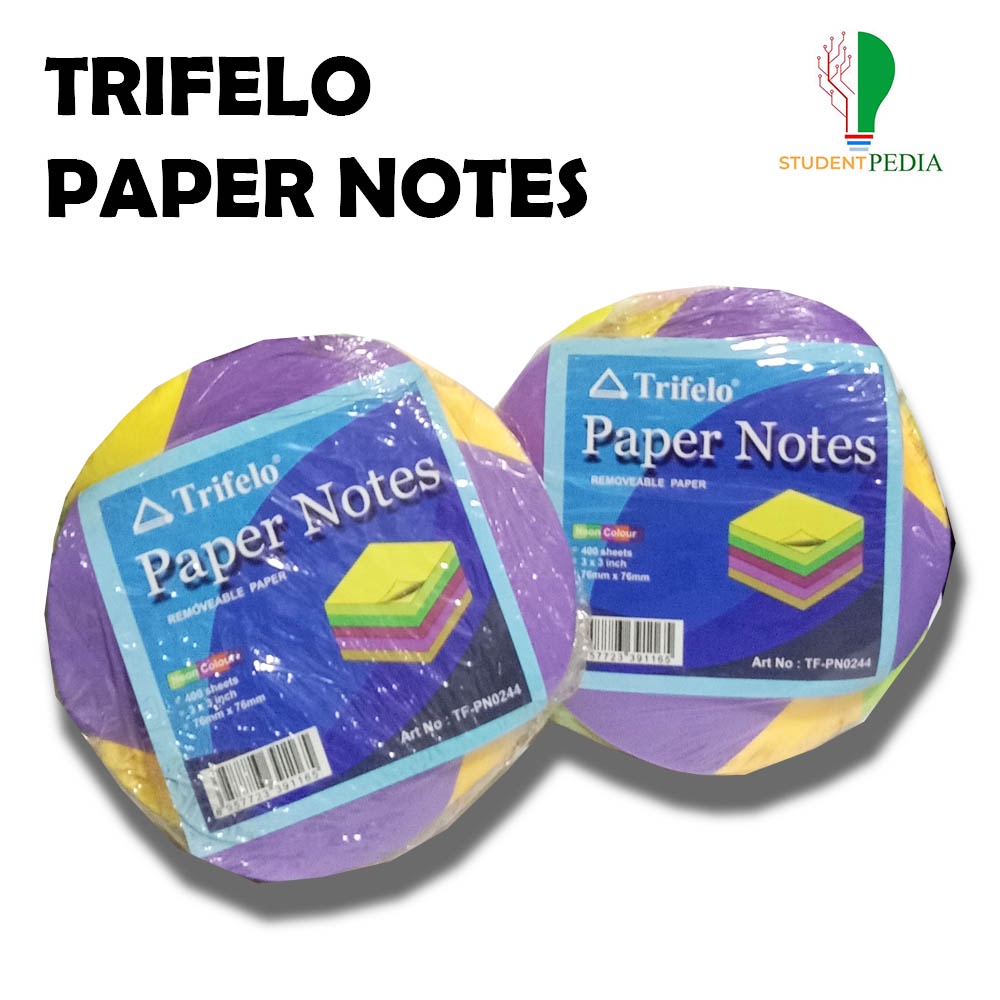 

TRIFELO - Paper Notes / Kertas Memo Neon Removable Paper