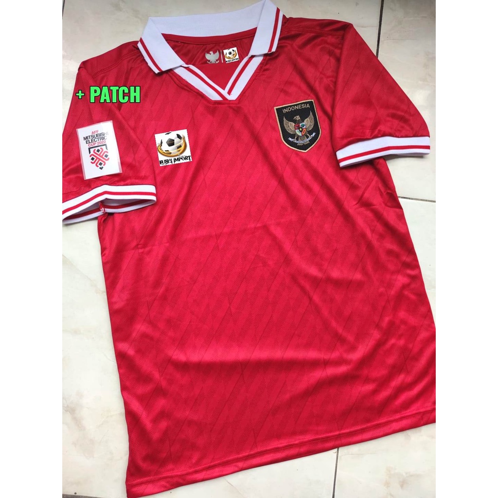 Jersey Baju Bola Indonesia Home Timnas Full Patch New 2022 2023 Grade Ori