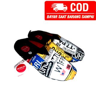 OBRAL SEPATU WAKAI SELOP WAKAI SEPATU SLIP ON PRIA DAN WANITA SEPATU WAKAI MOTIF RR SEPATU WAKAI TER
