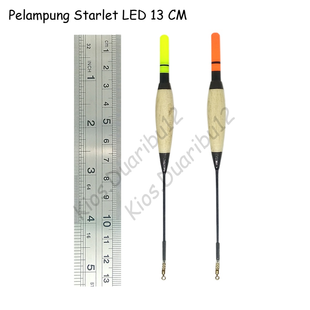 Pelampung Pancing Starlet LED 13cm + Baterai CR322