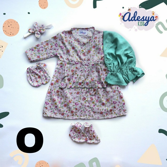 baju muslim bayi perempuan/gamis bayi Newborn/Gamis Alya