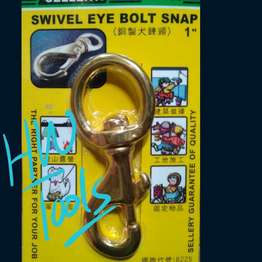 ♠ SWIVEL EYE BOLT SNAP HOOK 1" 220Kg SELLERY  ✱