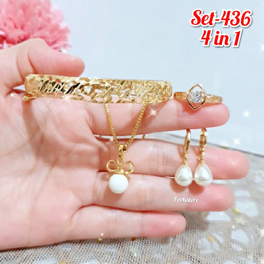 PERHIASAN SET XUPING DEWASA ISI 4 PCS GRATIS CINCIN/COD