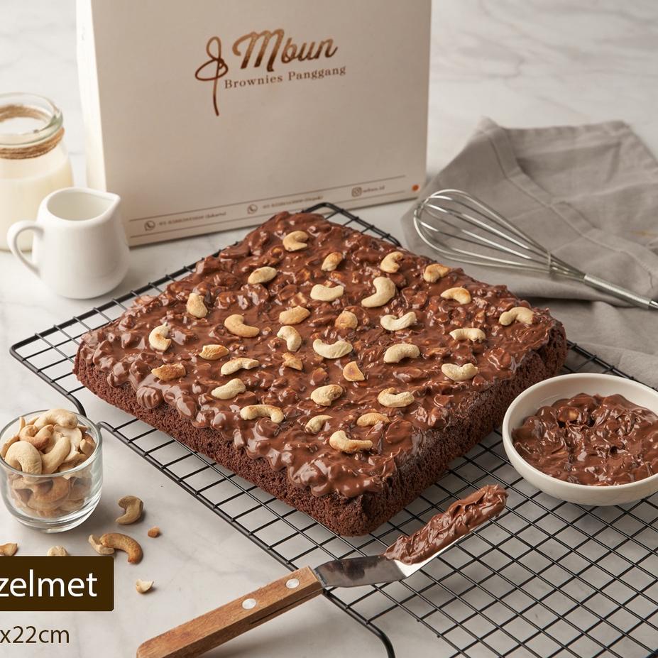 

♣ Mbun Brownies Panggang Ukr 22x22 | Brownies Panggang | Brownies Melted | Fudgy Brownies | Coklat | Keju | Makanan Ringan ✬