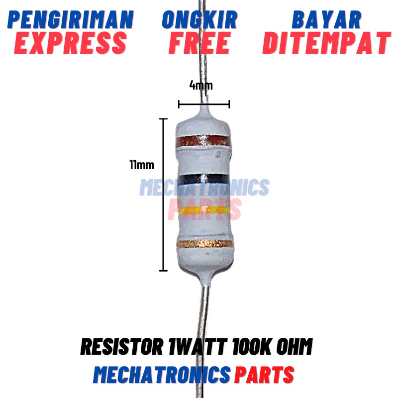 RESISTOR 1WATT 100K OHM