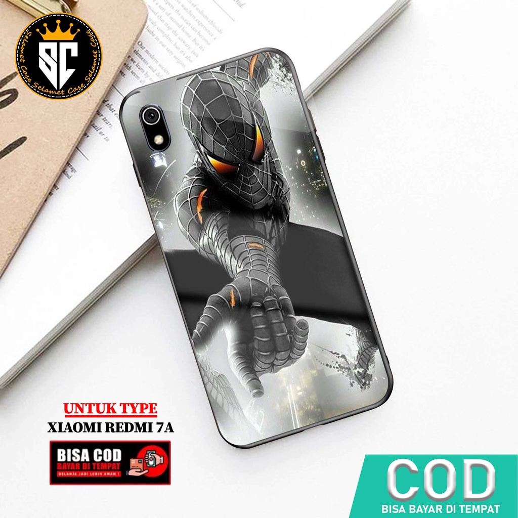 Case Xiaomi Redmi 7A Casing Xiaomi Redmi 7A  Selamet Case [SPIDER] Case Glossy Case Aesthetic Custom