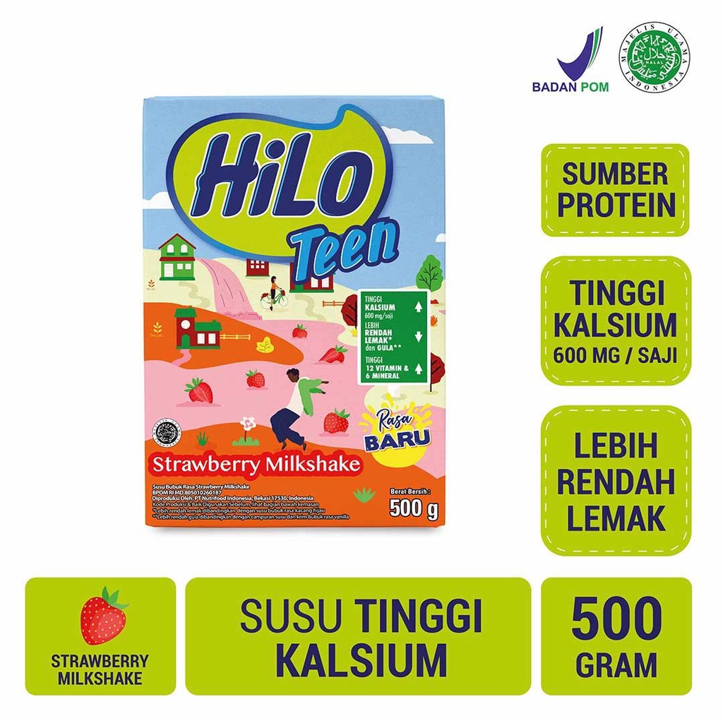 Hili Teen Strawbery MilkShake 500gr