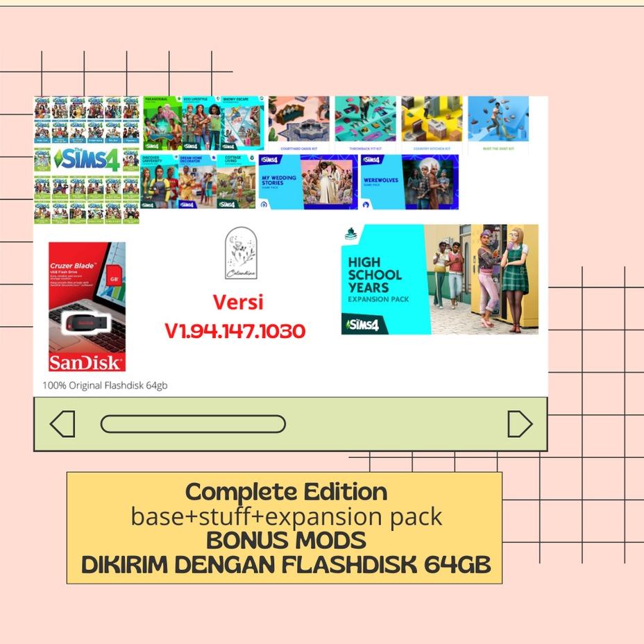 Promo [Flashdisk] PC THE SIMS 4 COMPLETE